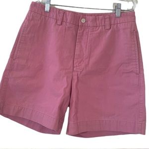 Vineyard Vines Solid Pink Cotton Flat Front Deck Shorts/ sz 30